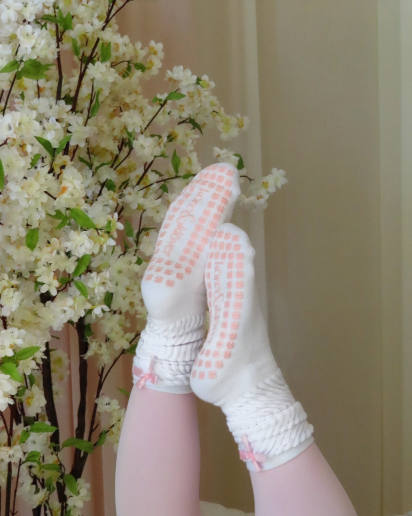 Cherry Blossom Scrunch Sock