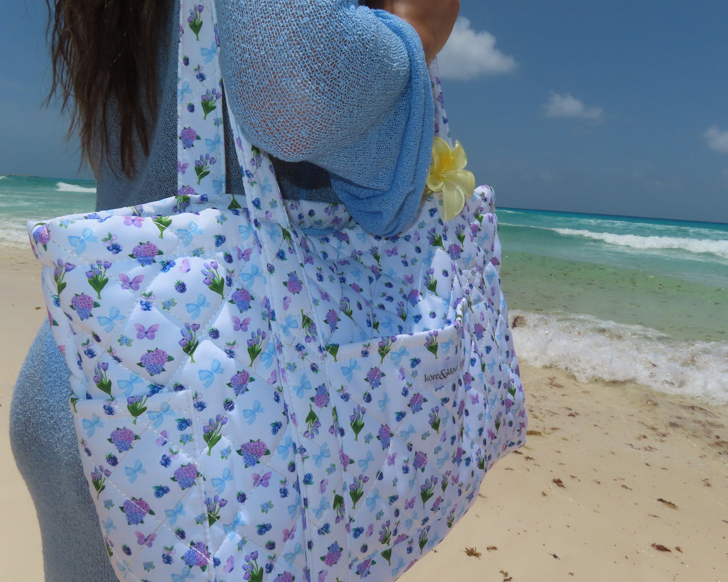 Her Something Blue Tote Bag