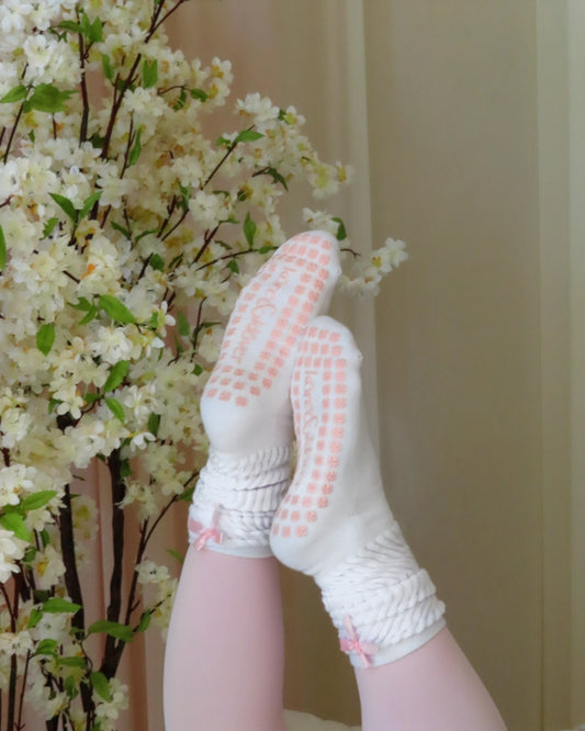 Cherry Blossom Scrunch Sock